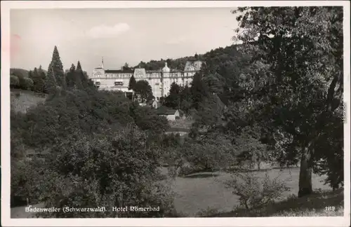Ansichtskarte Badenweiler Hotel Römerbad 1941