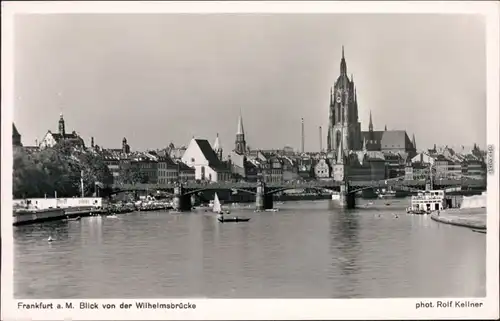 Ansichtskarte Frankfurt am Main Panorama-Ansicht 1956