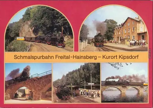 Kipsdorf-Altenberg (Erzgebirge) Schmalspurbahn Freital-Hainsberg-Kurort   1989