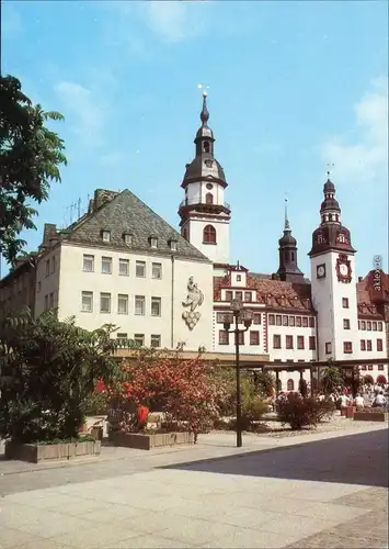 Ansichtskarte Chemnitz Karl-Marx-Stadt Altes Rathaus - Außenansicht 1988 #