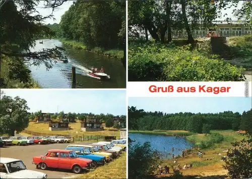 Kagar-Rheinsberg Repenter Kanal, Gaststätte, Bungalows  Beckersmühle  g1989