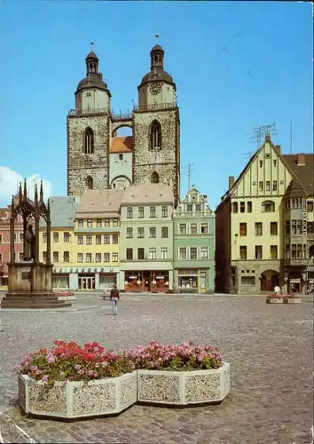Lutherstadt Wittenberg Stadtkirche  Ansichtskarte g1988