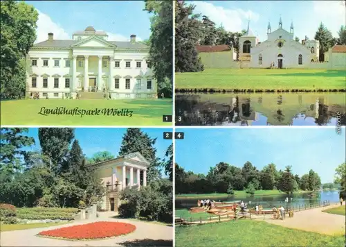 Ansichtskarte Wörlitz-Oranienbaum-Wörlitz Landschaftspark Wörlitz 5 g1975
