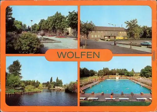 Wolfen Leipziger Straße, Bahnhof, Naherholungszentrum "Fupa-Due Schwimmbad g1981