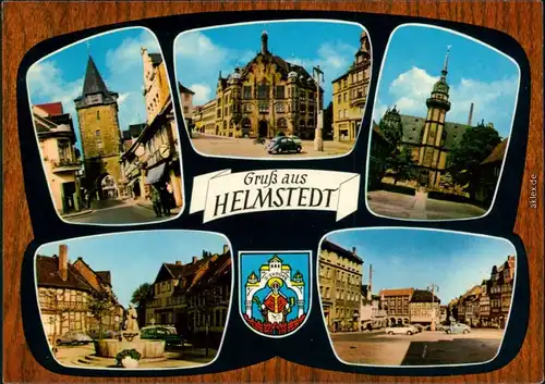 Ansichtskarte Helmstedt Turm, Rathaus, Brunnen, Markt 1967