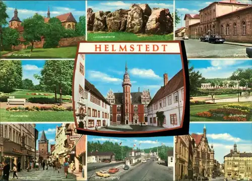 Helmstedt St. Marienberg, Hausmannsturm, Grenzübergang, Bahnhof, Quellenhof 1973