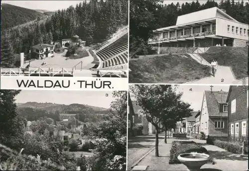 Waldau (Thüringen)-Nahetal-Waldau Naturbühne "DSF", FDGB-Erholungsheim  1986