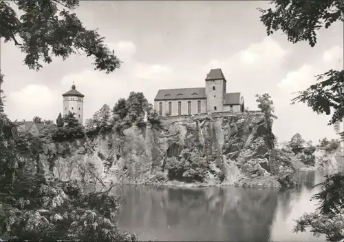 Beucha-Brandis Kirchberg, Kirche, Wasserturm, Albrechtshainer See 1983