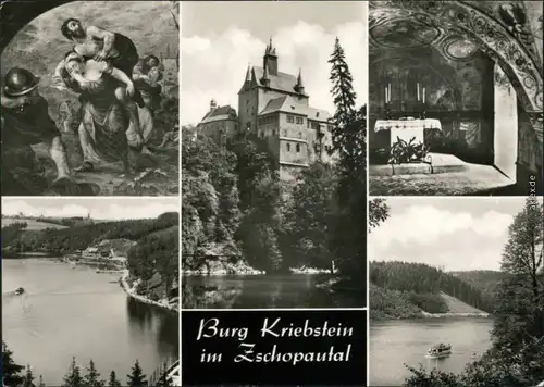 Ansichtskarte Kriebstein Burg 1972