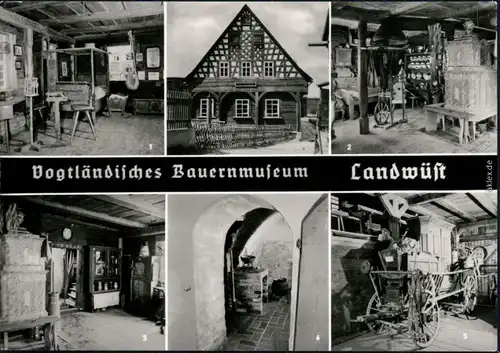 Ansichtskarte Landwüst-Markneukirchen Vogtländisches Bauernmuseum 1976