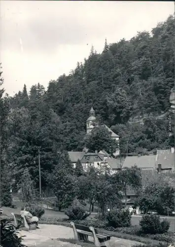 Ansichtskarte Oybin Kurpark, Bergkirche 1970