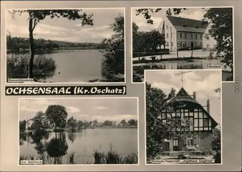 Ochsensaal-Dahlen Dammühlenteich Freibad / Campingplatz Tagescafé, Gasthof 1964