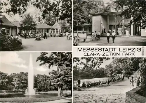 Ansichtskarte Zentrum-Süd-Leipzig Clara-Zetkin-Park / Clara-Park 1978