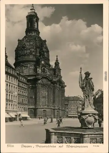 Innere Altstadt-Dresden Frauenkirche vor der Zerstörung 1960 Walter Hahn:4452