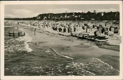 Ansichtskarte Zinnowitz Strand 1956