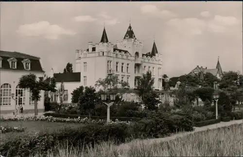 Zinnowitz Strandpromenade mit IG-Wismut-Erholungsheim "Klement Gottwald" 1961