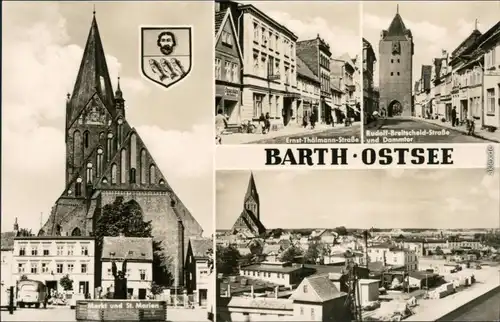 Barth Markt mit St. Marien Kirche, Ernst-Thälmann-Straße 1970