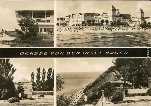 Ansichtskarte Sellin Insel Rügen: Baabe, Binz, Göhren, Sellin 1966