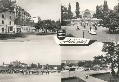 Heringsdorf Usedom Hotel, Konzertplatz, Strand, Strandpromenade 1975