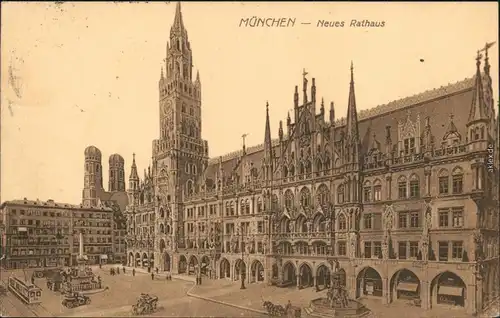 Ansichtskarte München Rathaus 1926