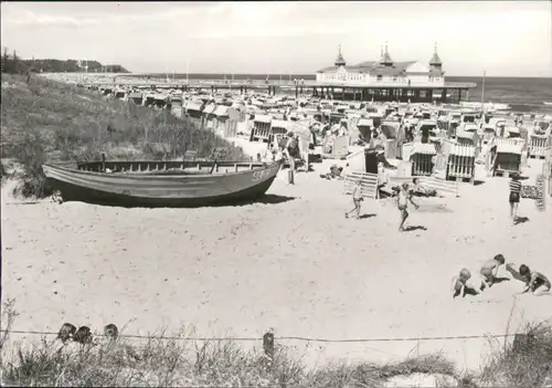 Ansichtskarte Ahlbeck (Usedom) Blick zur Seebrücke 1982