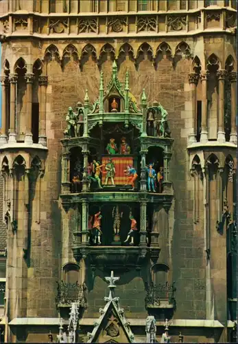 Ansichtskarte München Rathaus: Glockenspiel 1990