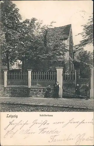 Ansichtskarte Gohlis-Leipzig Schillerhaus 1905