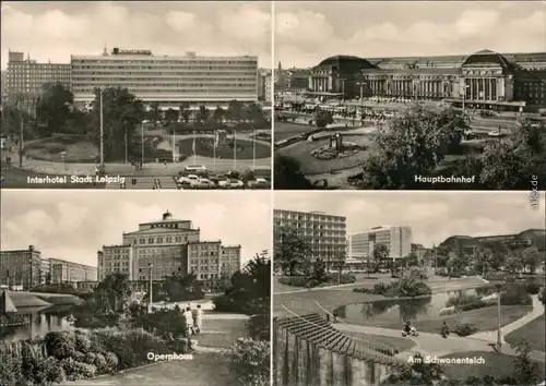 Leipzig Interhotel Stadt Leipzig, Hauptbahnhof, Opernhaus, Am Schwanenteich 1968