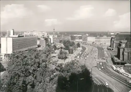 Ansichtskarte Leipzig Panorama-Ansicht 1976