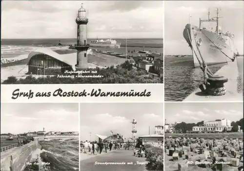 Rostock Gaststätte Teepott und  Strandpromenade, HO-Gaststätte Kurhaus 1978
