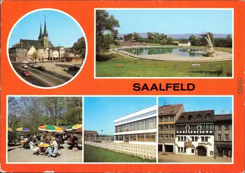 Saalfeld (Saale) Johahnniskirche,  Gaststätten "Sokolov" und "Das Loch" 1984