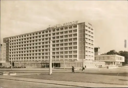 Ansichtskarte Rostock Interhotel Warnow 1970