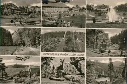 Oberhof (Thüringen) Kuranlagen, Kurpark mit Freiluftbühne g1957
