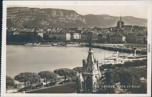 Ansichtskarte Genf Genève Panorama-Ansicht 1970