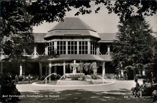 Ansichtskarte Bad Reichenhall Gradierhaus im Kurpark 1963