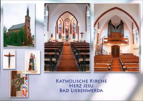 Ansichtskarte Bad Liebenwerda Kath. Kirche Herz Jesu 2000