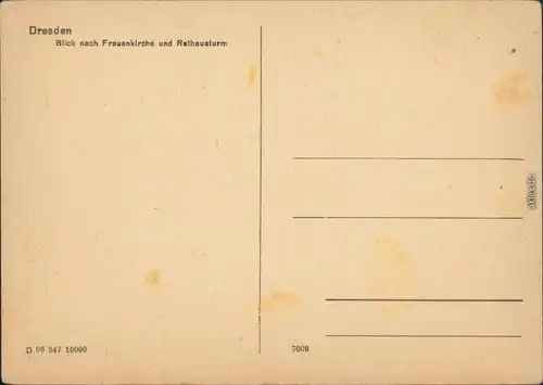Ansichtskarte Innere Altstadt-Dresden Frauenkirche, Rathausturm 1954