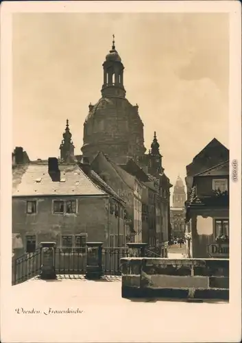 Ansichtskarte Innere Altstadt-Dresden Frauenkirche 1956