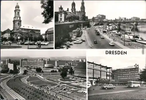 Dresden Altmarkt, Brühlschen Terrassen, Leningrader Straße, HOG Am Zwinger 1989