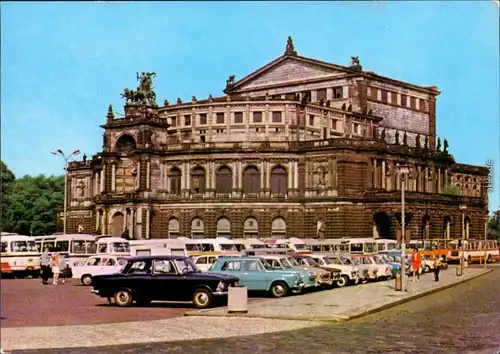 Ansichtskarte Innere Altstadt-Dresden Semperoper 1975