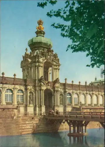 Ansichtskarte Innere Altstadt-Dresden Dresdner Zwinger: Kronentor g1964