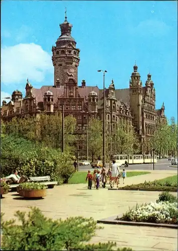 Ansichtskarte  Leipzig Neues Rathaus 1974