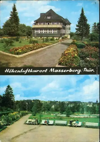 Ansichtskarte Masserberg Augenheilkatte, Kuranlage 1971