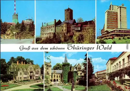 Oberhof (Thüringen) Großer Inselberg / Inselsberg, Wartburg,   1976