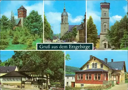 Annaberg-Buchholz Bärenstein - Berghaus, Annaberg - St. Annen-Kirche 1979