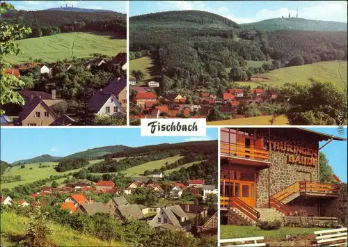 Fischbach (Inselberg)-Waltershausen Überblick, Panorama, Thüringer Baude 1981