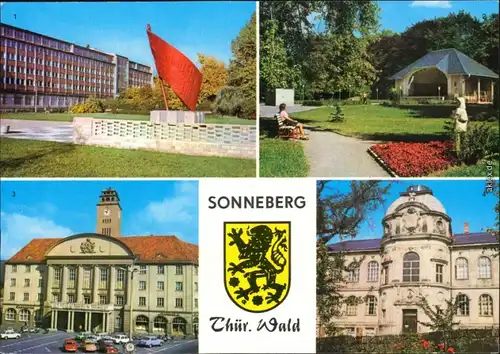 Sonneberg Ehrenmal, Stadtpark, Rathaus, Deutsches Spielzeugmuseum 1976