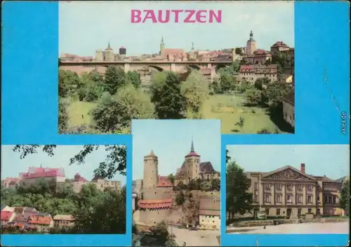 Bautzen Budyšin Friedensbrücke, Ortenburg, Alte Wasserkunst und  1963