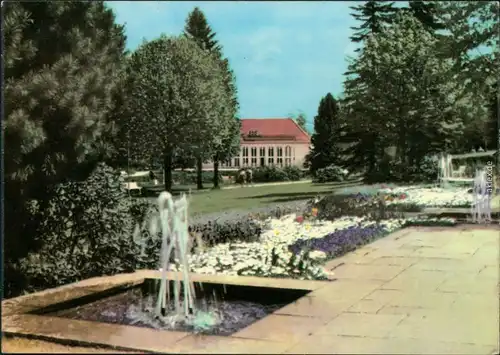 Ansichtskarte Bad Brambach Blick zur Festhalle 1965