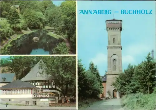 Annaberg-Buchholz Waldschlösschenpark, HOG "Frohnauer Hammer", Pöhlberg 1967